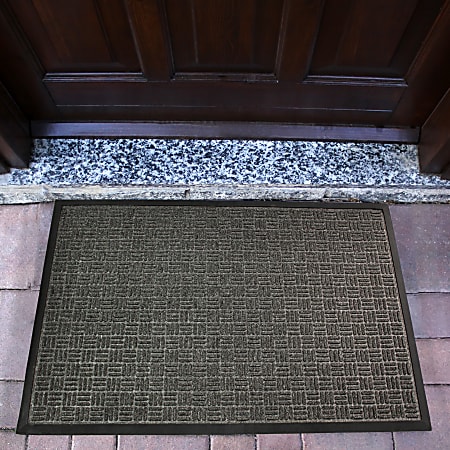 Floortex® Doortex® Ribmat Heavy Duty Door Mat, 36" x 60", Charcoal