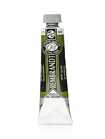 Rembrandt Artist's Oil Colors, 40 mL, Olive Green, 620, Pack Of 2