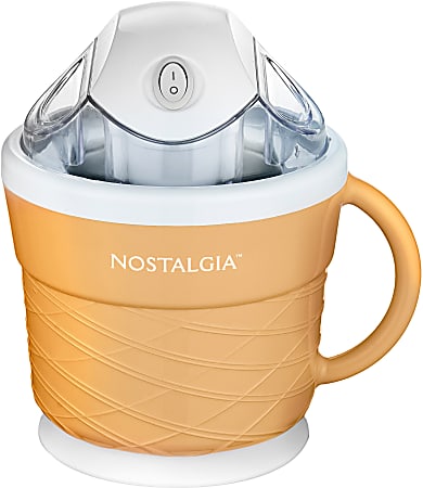 Nostalgia 1.5-Pint Electric Ice Cream Maker, Tan