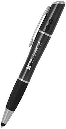 4 In 1 Pen With Stylus Laser Pointer And LED Light - Office