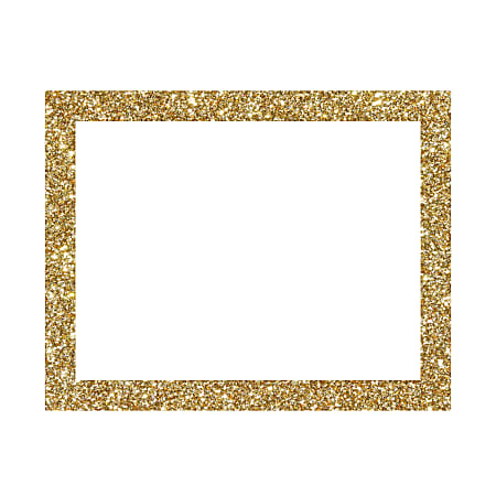 Artskills® Glitter-Framed Poster Board, 22" x 28", White/Gold