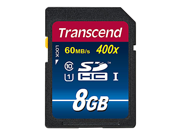 Transcend Premium - Flash memory card - 8 GB - UHS Class 1 / Class10 - 400x - SDHC UHS-I