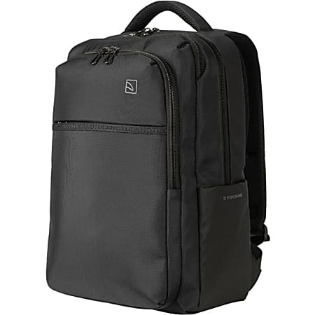 Tucano Marte Gravity Carrying Case (Backpack) for 15.6" to 16" Apple MacBook Pro, Notebook, Tablet, Bottle, Umbrella, Accessories - Black - Fabric Body - Shoulder Strap, Trolley Strap - 18.5" Height x 13" Width x 6.7" Depth