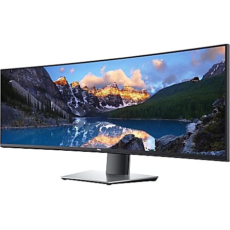 Dell UltraSharp U4919DW 49" Dual Quad HD (DQHD) Curved Screen WLED LCD Monitor - 32:9 - 49" Class - In-plane Switching (IPS) Technology - 5120 x 1440 - 1.07 Billion Colors - 350 Nit - 5 ms Fast - 60 Hz Refresh Rate - HDMI - DisplayPort
