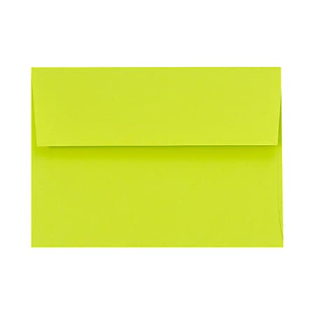 LUX Invitation Envelopes, A2, Peel & Press Closure, Wasabi, Pack Of 50