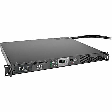 Tripp Lite PDU Monitored Horizontal 3.3/3.8KW 208/240V ATS L6-20R L6-20P 1U, PDUMNH20HVAT