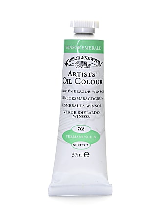 Winsor & Newton Artists' Oil Colors, 37 mL, Winsor Emerald, 708