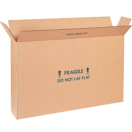 Office Depot® Brand FOL Flat-Panel TV Boxes, 16"H x 6"W x 22"D, Kraft, Pack Of 5