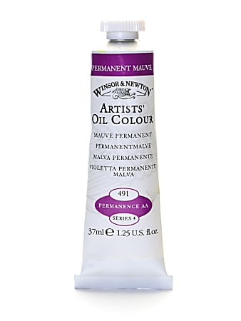 Winsor & Newton Artists' Oil Colors, 37 mL, Permanent Mauve, 491