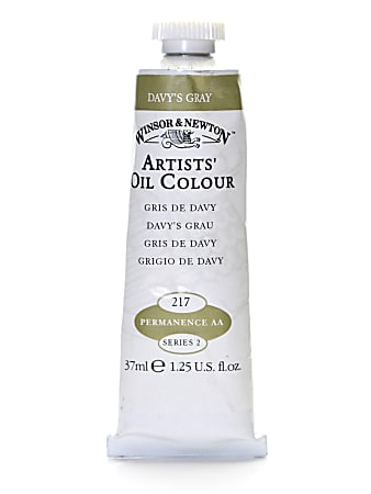 Winsor & Newton Artists' Oil Colors, 37 mL, Davy's Gray, 217