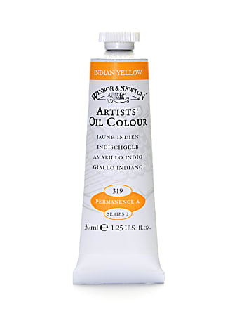 Winsor & Newton Artists' Oil Colors, 37 mL, Indian Yellow, 319
