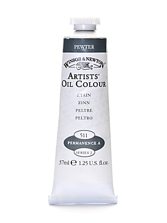 Winsor & Newton Artists' Oil Colors, 37 mL, Pewter, 511