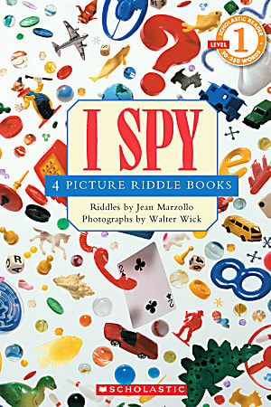 Scholastic Reader, Level 1, I Spy™ 4 Picture Riddle Books, 3rd Grade