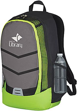 Customized Promotional Diamond Lattice Accent Backpack