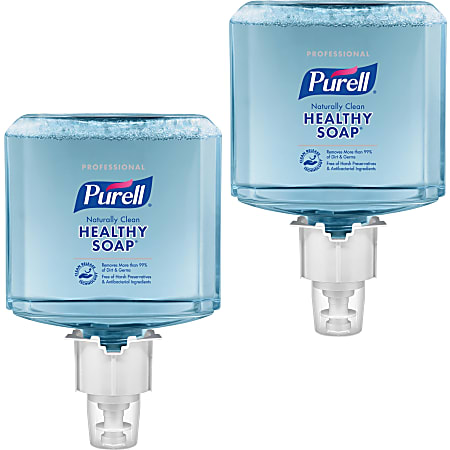 Purell® ES6 Professional Foam Hand Soap, Naturally Clean Scent, 40.5 Oz, Carton Of 2 Refills