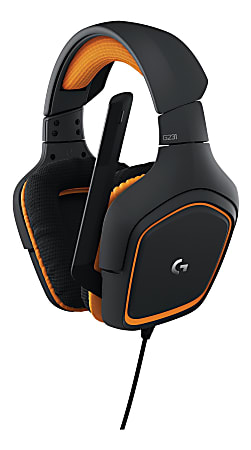 Logitech G231 Prodigy Gaming Headset - Stereo - Mini-phone (3.5mm) - Wired - 32 Ohm - 20 Hz - 20 kHz - Over-the-head - Binaural - Circumaural - 6.56 ft Cable - Noise Canceling - Black, Orange