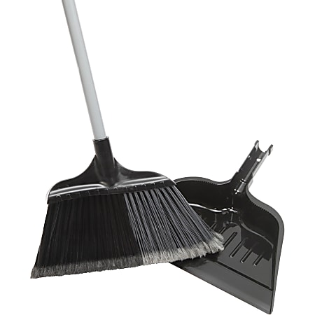 SKILCRAFT® Broom & Dustpan, 15" x 46", Multicolor
