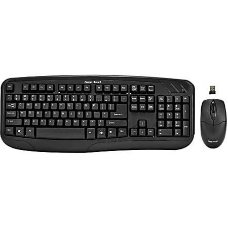 Gear Head KB5150W Wireless Keyboard/Mouse Combo, black