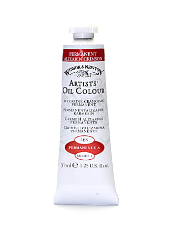 Winsor & Newton Artists' Oil Colors, 37 mL, Permanent Alizarin Crimson, 468