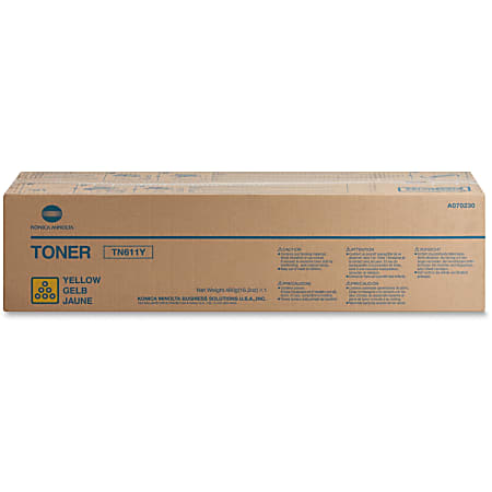 Konica Minolta TN-611Y Original Toner Cartridge - Laser - 27000 Pages - Yellow - 1 Each