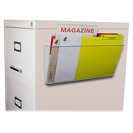 Storex Magnetic Wall File Pockets - 500 x Sheet - Magnetic, Heavy Duty - 100% Recycled - Clear - Plastic - 1 Each Storex Magnetic Wall File Pockets - 500 x Sheet - Magnetic, Heavy Duty - 100% Recycled - Clear - Plastic - 1 Each