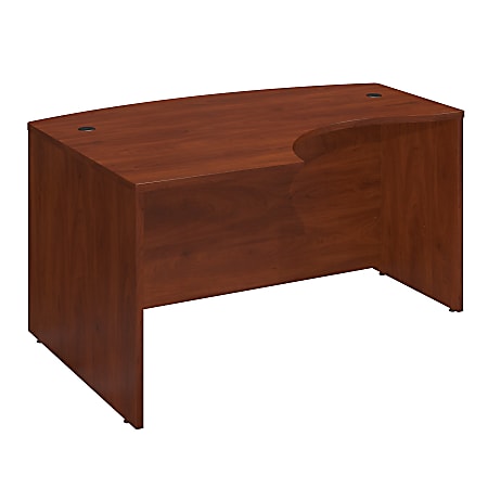 Bush Business Furniture Components L Bow Desk Left Handed, 60"W x 43"D, Hansen Cherry, Standard Delivery