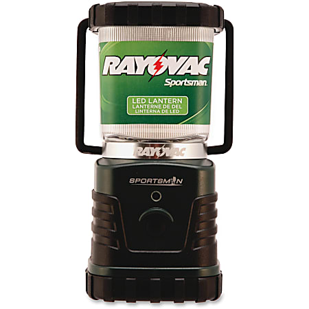 Rayovac Sportsman LED 4W Lantern - 4 W - D - Rubber, Acrylonitrile Butadiene Styrene (ABS) - Black, Green