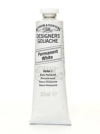 Winsor & Newton Designers' Gouache, 14 mL, Permanent White, 512