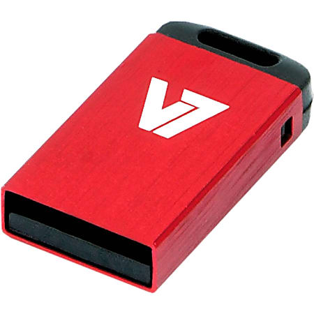 V7 32GB Red Nano USB Flash Drive