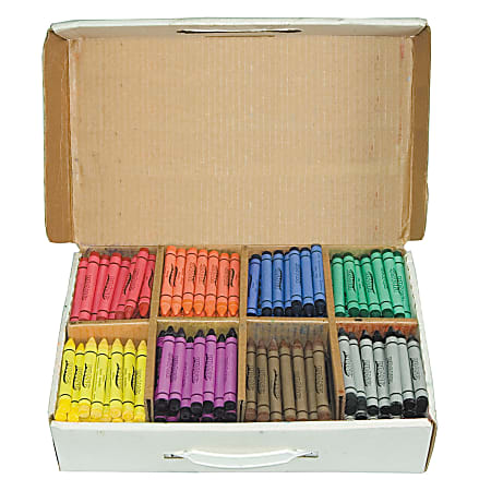 Prang® Large-Size Crayons In Master Packs, Assorted Colors, Box Of 400
