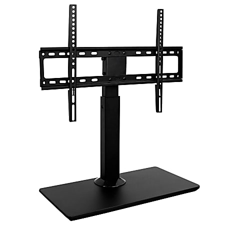 Mount-It! MI-853 Swivel/Tilt Table Top TV Stand For 37 - 70" TVs, 22-11/16"H x 22-3/4"W x 11-3/4"D, Black