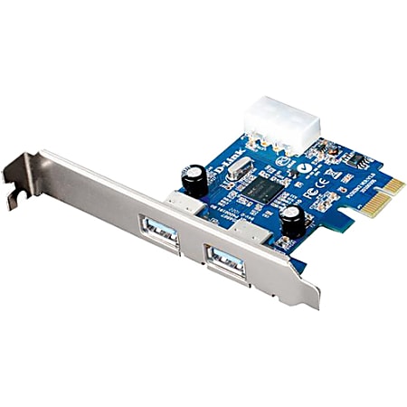 D-Link 2-port PCI Express USB Adapter - PCI Express x1 - Plug-in Card - 2 USB Port(s) - 2 USB 3.0 Port(s)