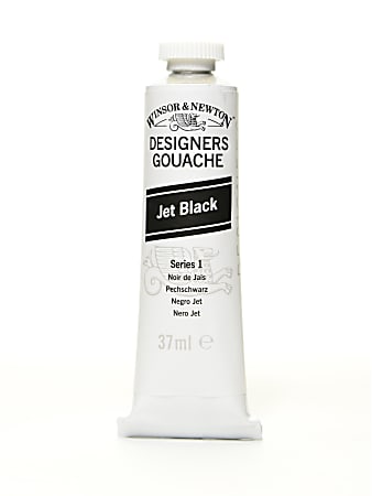 Winsor & Newton Designers' Gouache, 14 mL, Jet Black, 335