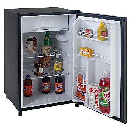 Avanti 4.5 Cu Ft Counter-High Refrigerator, Black/Stainless Steel