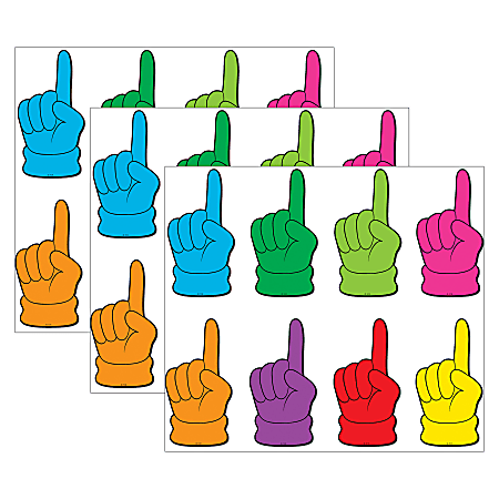 Teacher Created Resources Magnetic Accents, Pointing Hands, 16 Per Pack, Set Of 3 Packs