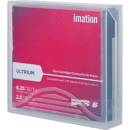 Imation Ultrium LTO 6 Cartridge without Case - LTO-6 - 2.50 TB (Native) / 6.25 TB (Compressed) - 2775.59 ft Tape Length