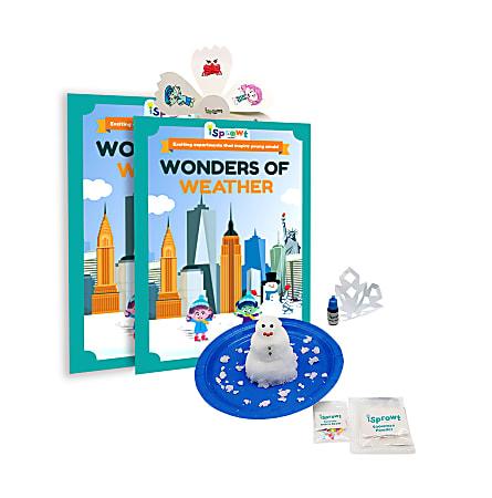 iSprowt STEM Science Class Kits, Wonders of Weather, Pack Of 20 Kits