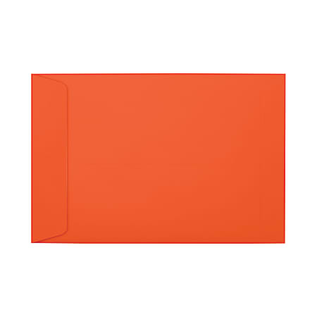 LUX #6 1/2 Open-End Envelopes, Peel & Press Closure, Tangerine, Pack Of 1,000