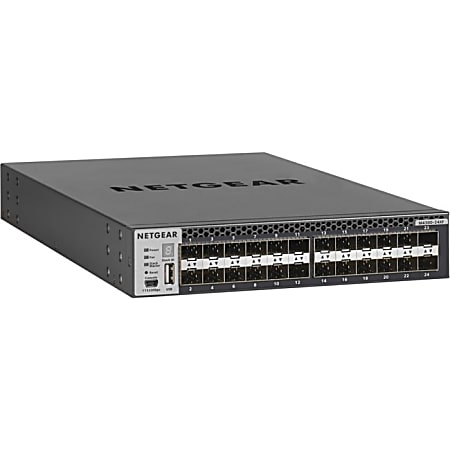 Netgear XSM4324FS Ethernet Switch - Manageable - 3 Layer Supported - Modular - Optical Fiber, Twisted Pair - 1U High - Rack-mountable - Lifetime Limited Warranty