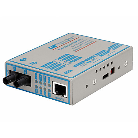 Omnitron FlexPoint 100Mbps Ethernet Fiber Media Converter RJ45