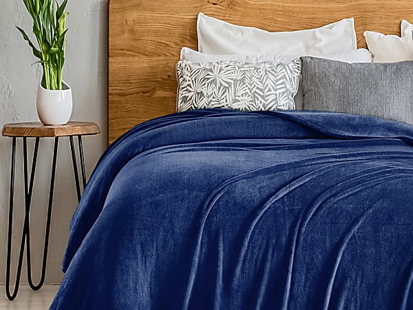 Velvet blue sales blanket