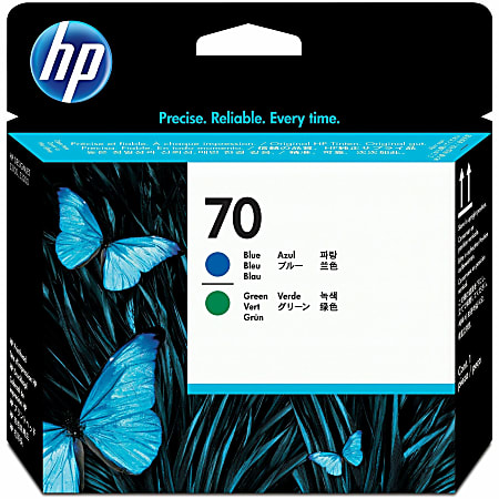 HP 70 (C9408A) Blue and Green Printhead