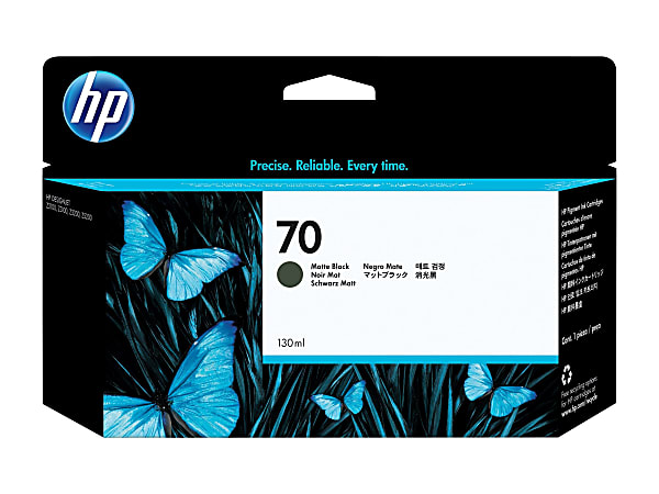 HP 70 Black Matte Ink Cartridge, C9448A