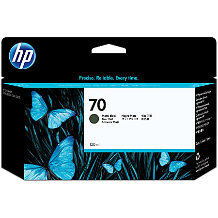 HP 70 Black Matte Ink Cartridge, C9448A