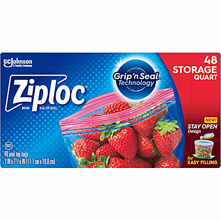 Ziploc Seal Top Quart Storage Bags - Thumbnail 5