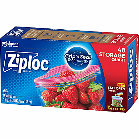 Ziploc Seal Top Quart Storage Bags - Thumbnail 2