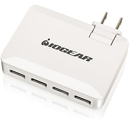IOGEAR® GearPower QuadSmart USB 4.2A Wall Charger