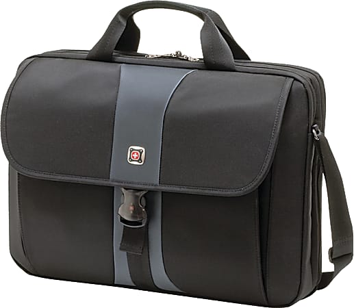 SwissGear SIERRA Case For Laptop Computers Up To 17", Black/Steel Blue