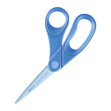 Westcott® Non-Stick Scissors, 8", Bent, Blue