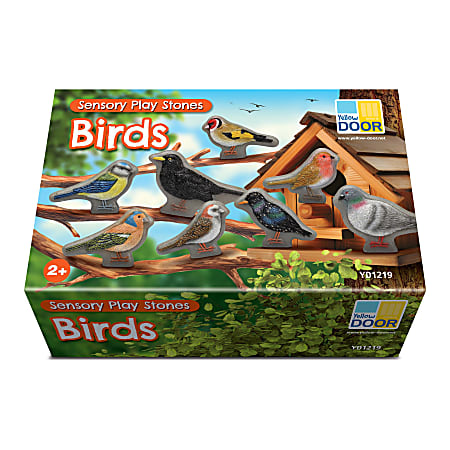 Yellow Door Sensory Play Stones, Birds, Set Of 8